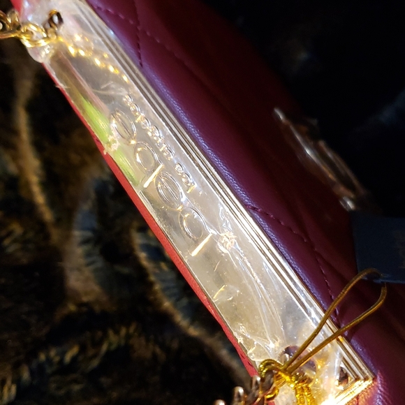 A red Bebe Satchel purse - Picture 3 of 11